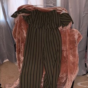 Off-the-shoulder jumpsuit